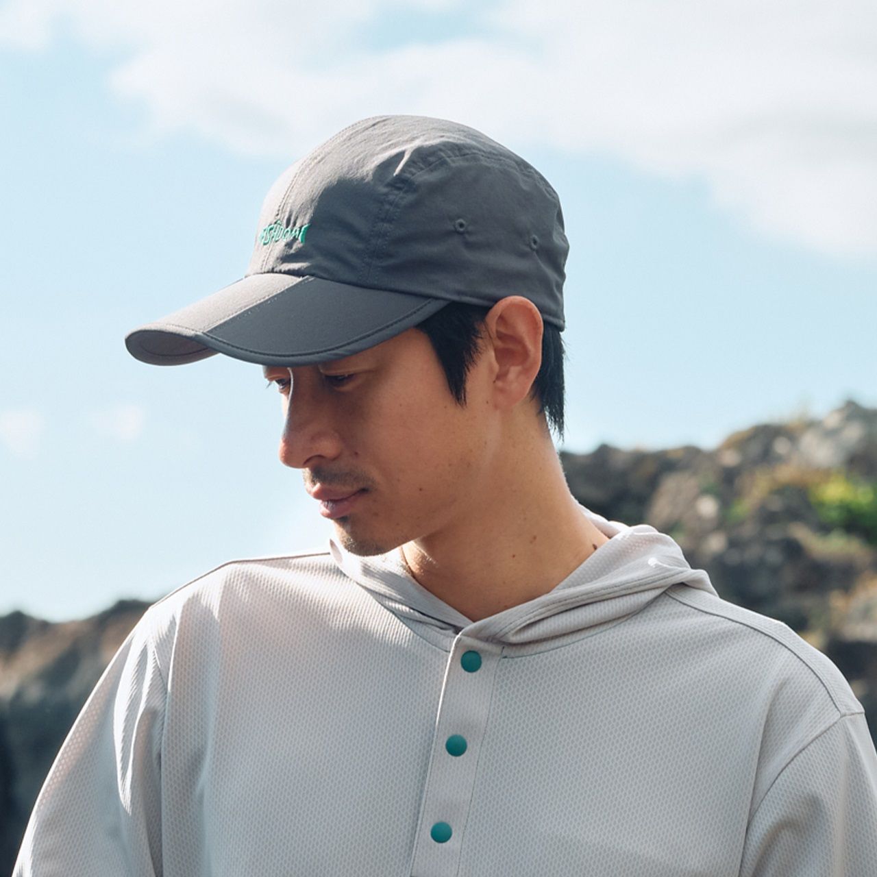 FISHDOMキャップ/チャコール