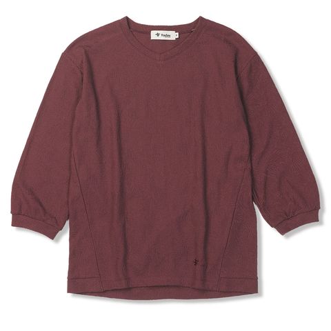 TSプランツジャカードクルー7/S (Women's)/マルーン
