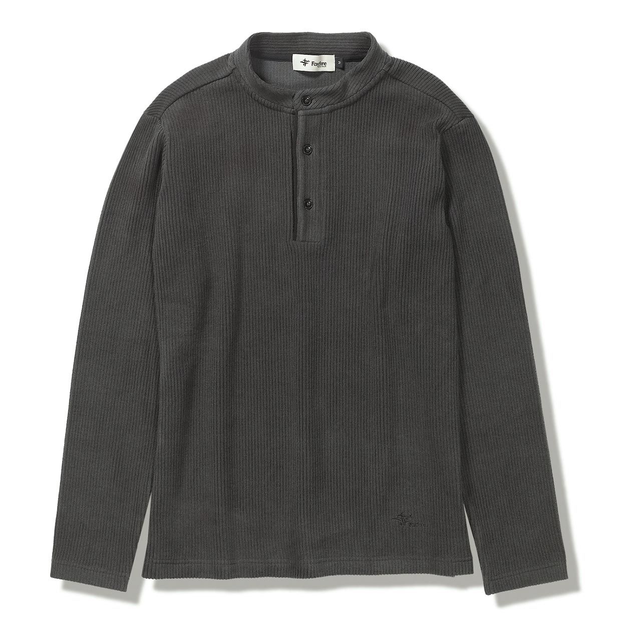 コーデュロイヘンリーネック(Men's)/カーボンブラック