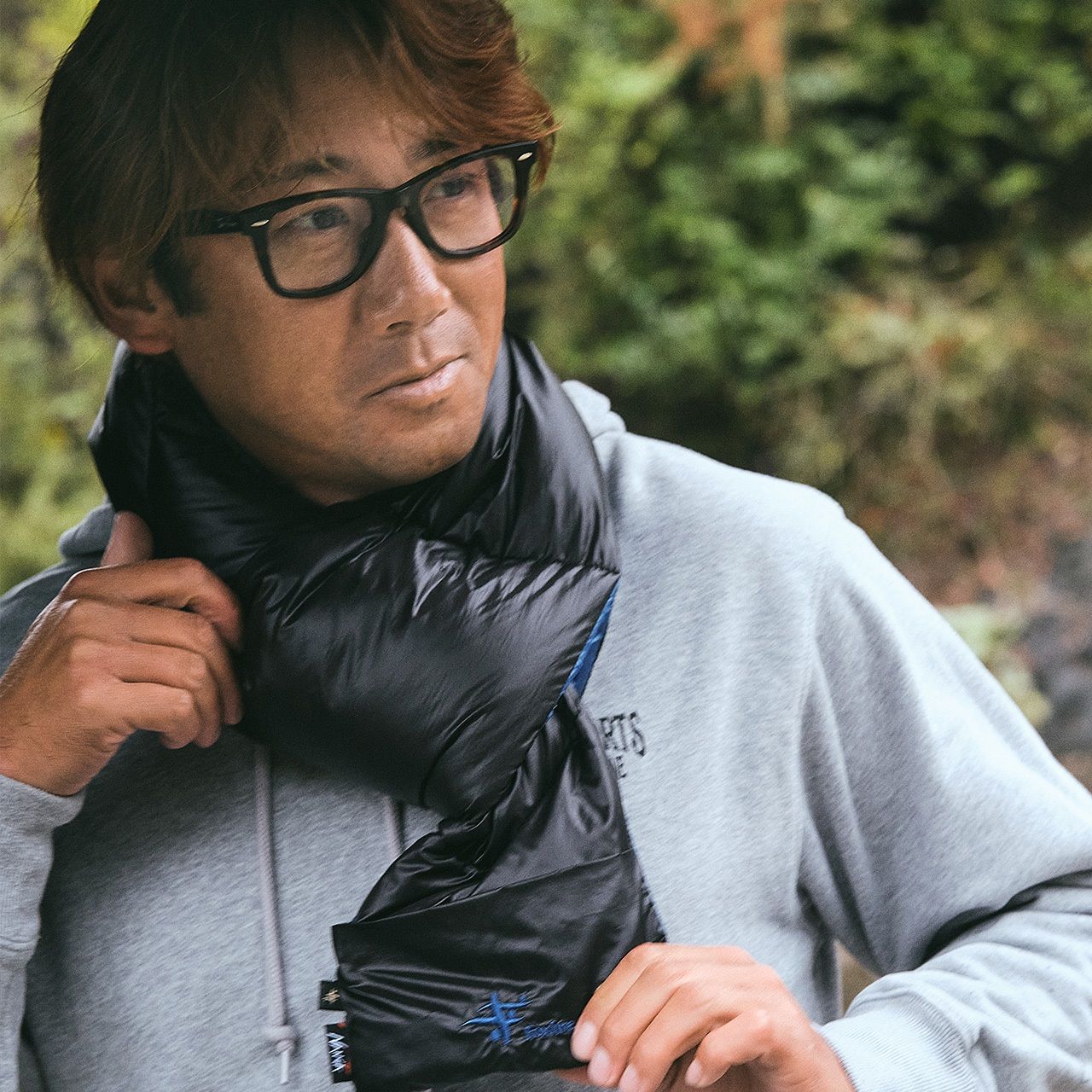 NANGA DOWN MUFFLER/ブラック