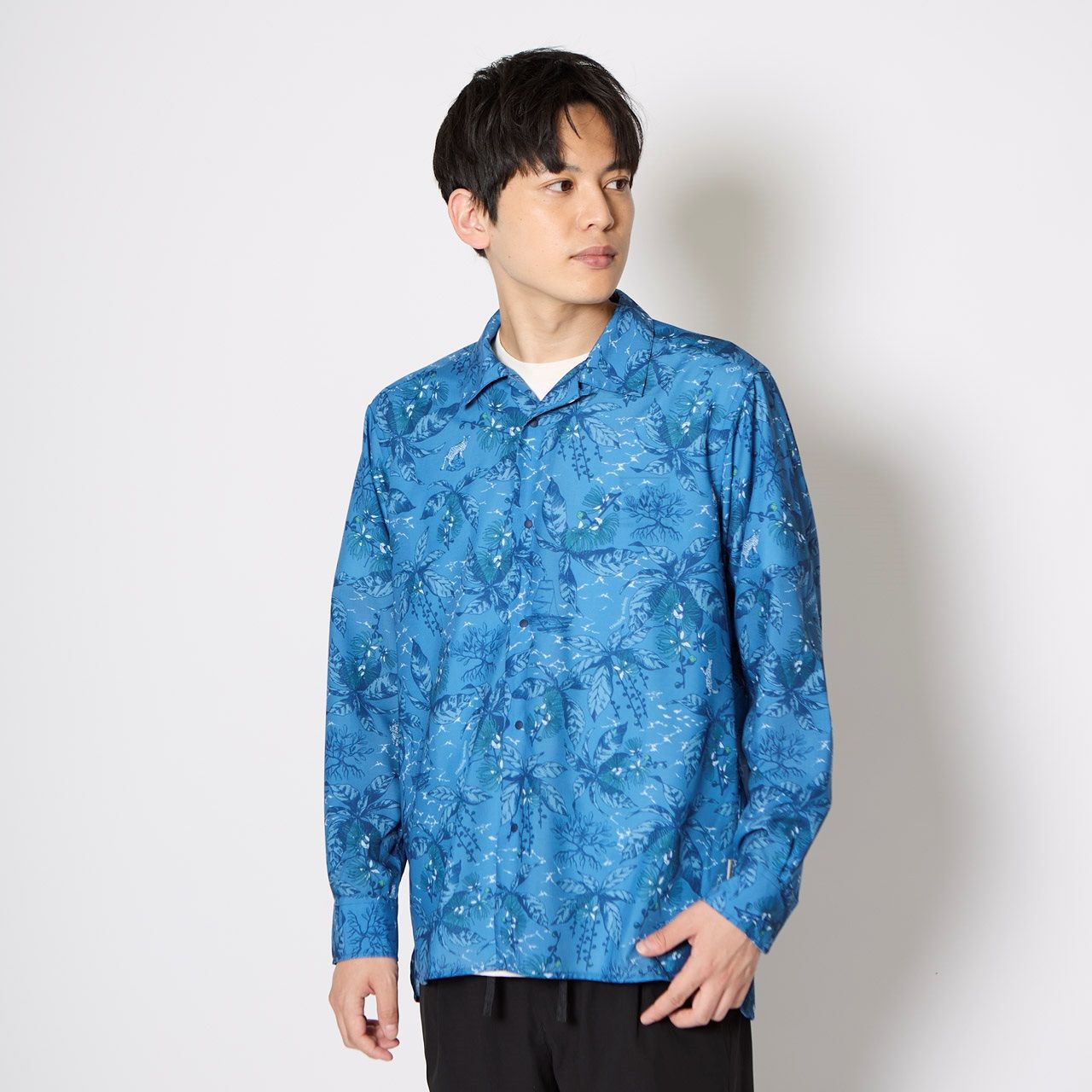 アイランドシャツ (Unisex)/ネイビー
