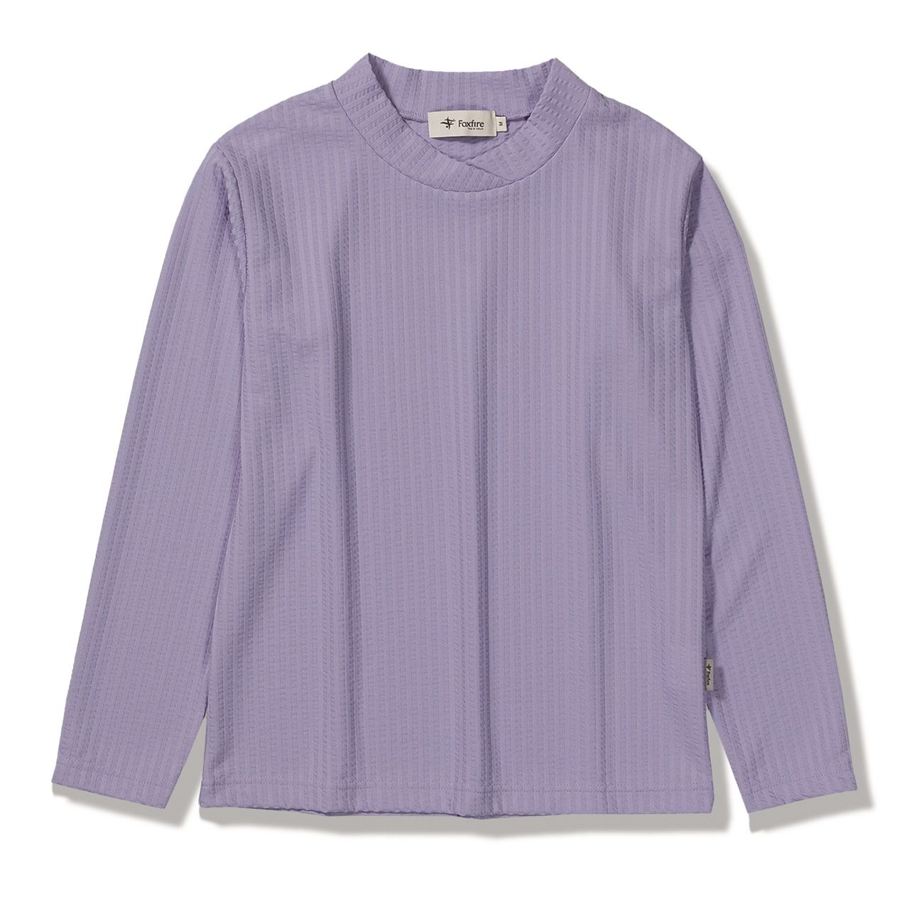 TSワッフルリブクロスネック (Women's)/ラベンダー