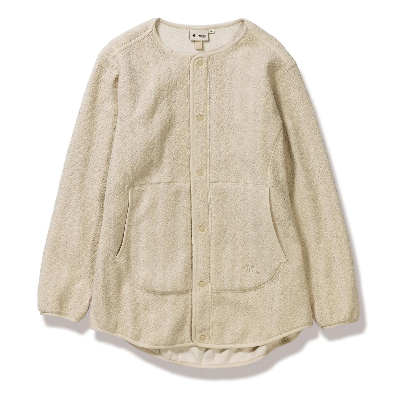 ケーブルフリースミドルブルゾン/グラナイトサンド