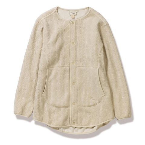 ケーブルフリースミドルブルゾン/グラナイトサンド