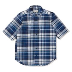CシールドフレッシュチェックシャツS/S (Men's)/ネイビー