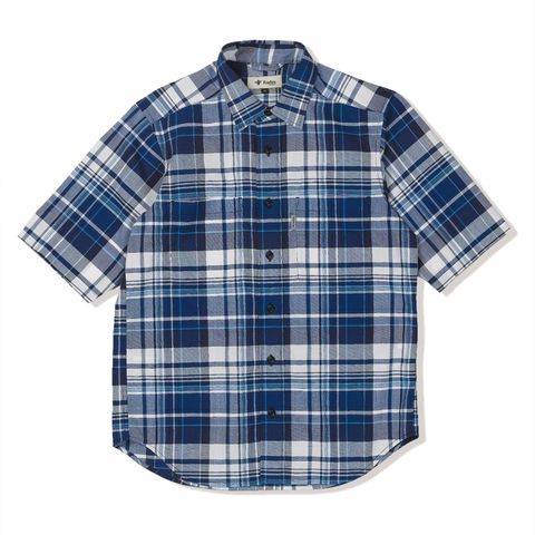 CシールドフレッシュチェックシャツS/S (Men's)/ネイビー