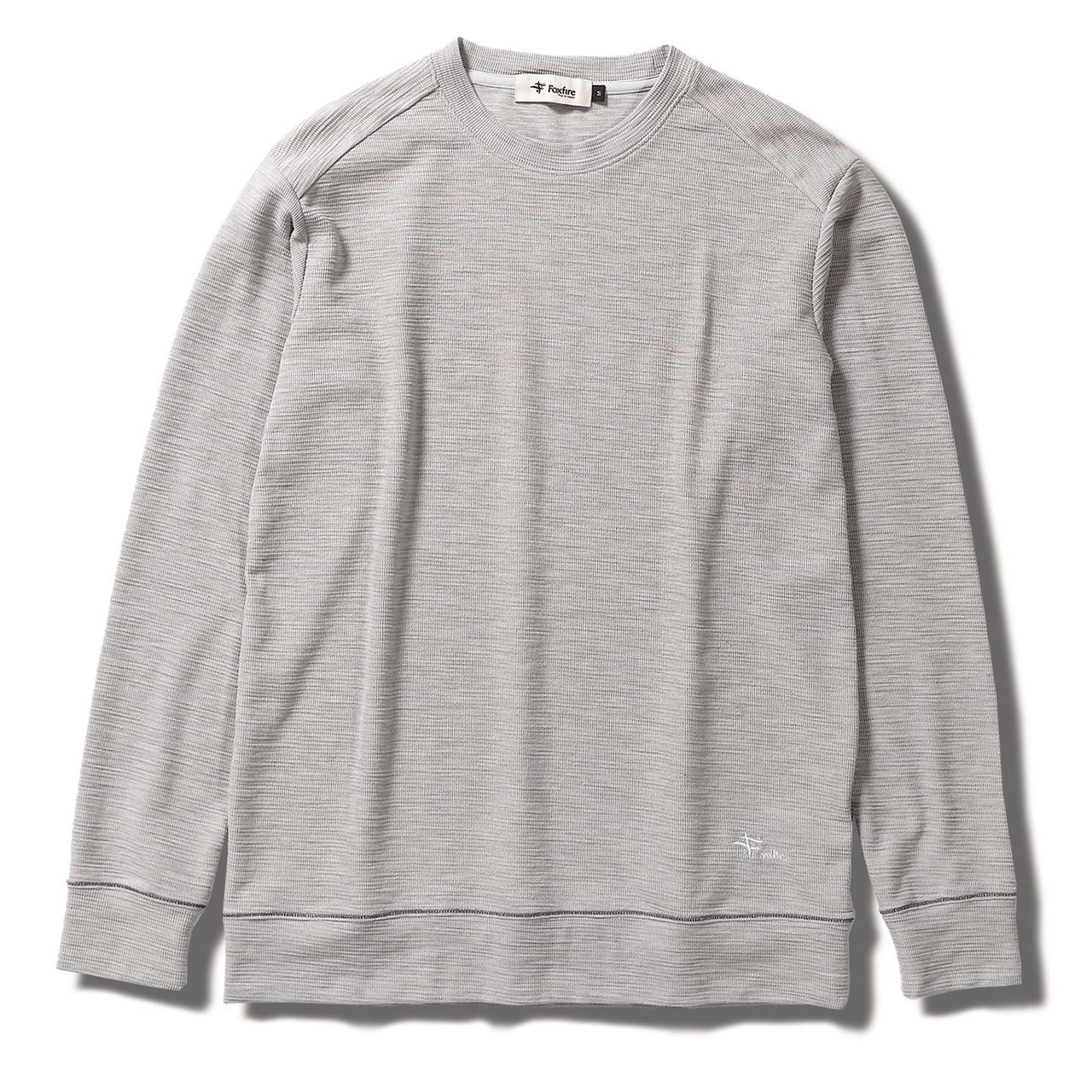 スラブリブクルー(Men's)/グレー