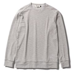 スラブリブクルー(Men's)/グレー