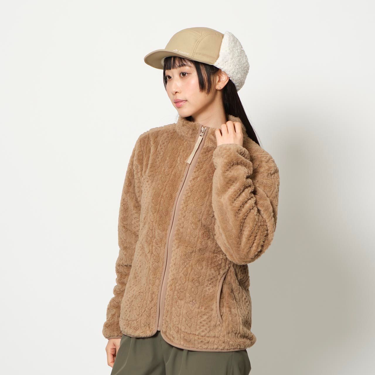 シャギーフリースフルジップ (Women's)/モカ