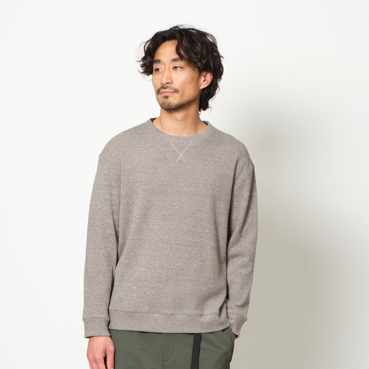 ミニワッフルヘザークルー (Men's)/ネイビー