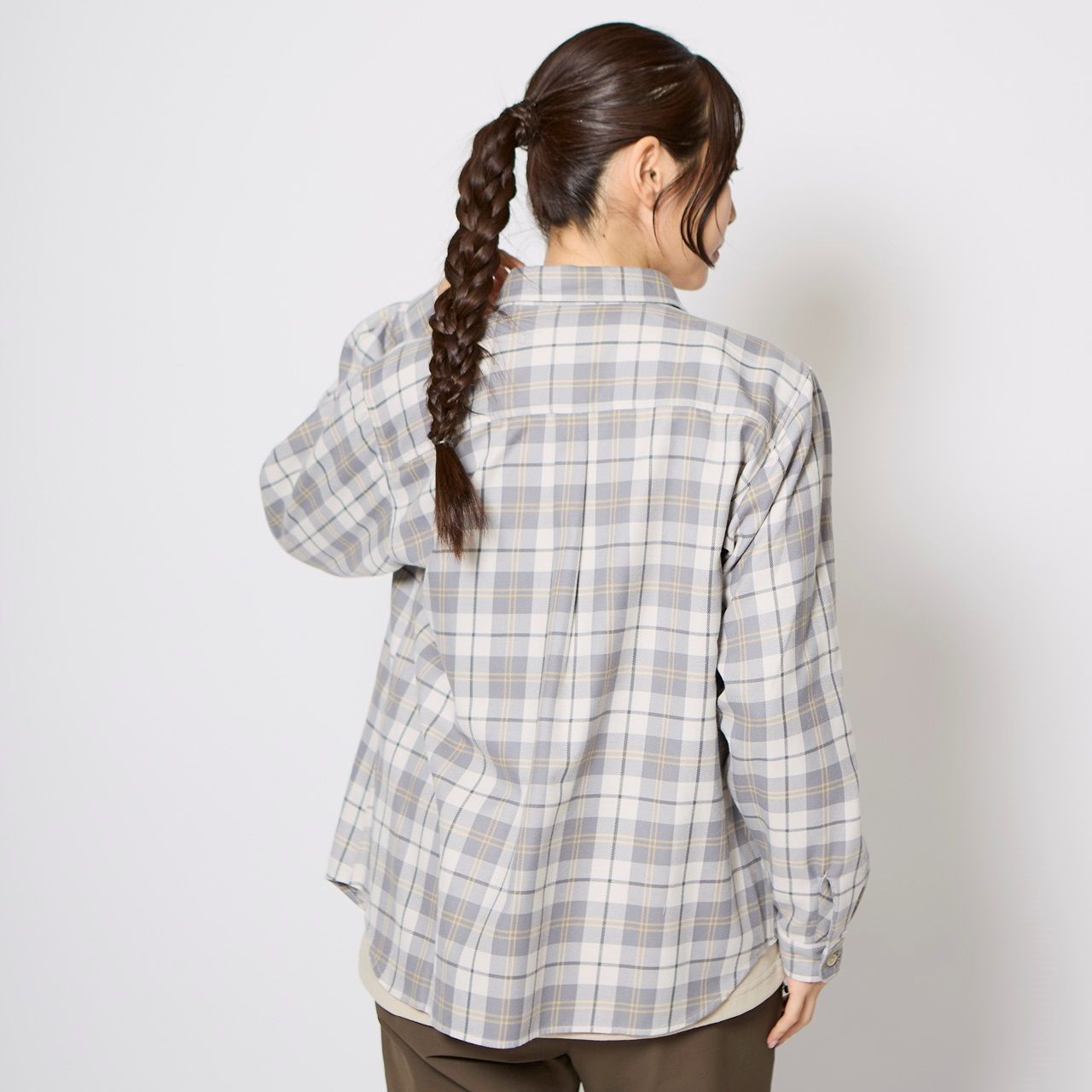 TSウォームチェックシャツ(Women's)/アイボリー
