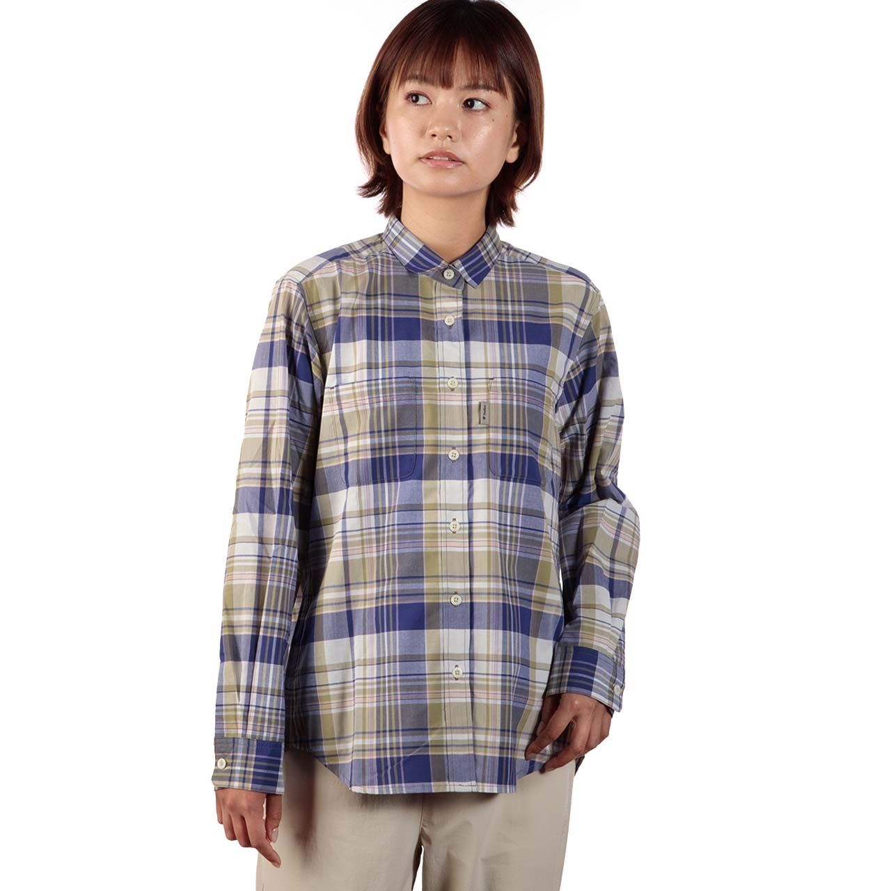 Cシールドフレッシュチェックシャツ (Women's)/パープル