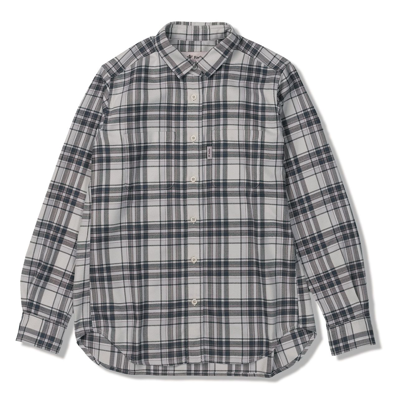 TSラフチェックシャツ(Women's)/アイボリー