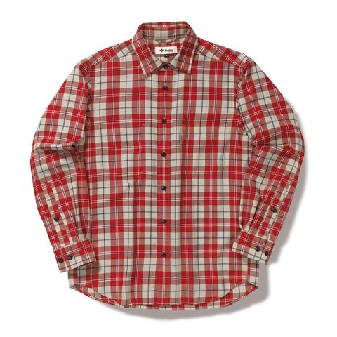 TSウォームチェックシャツ(Men's)/レッド