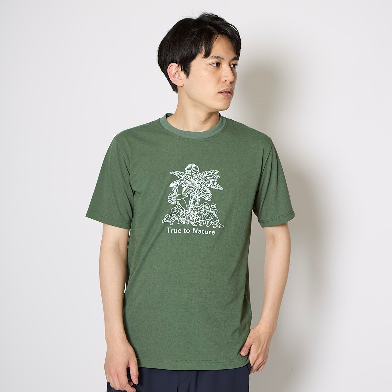CシールドアイランドティーS/S (Men's)/アッシュグリーン