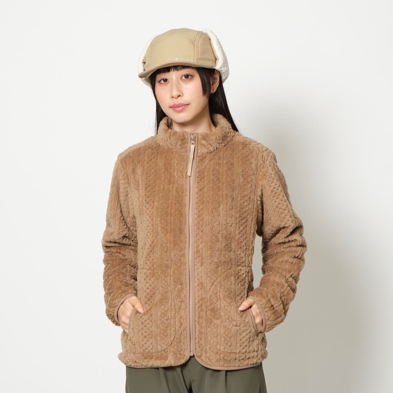 シャギーフリースフルジップ (Women's)/モカ