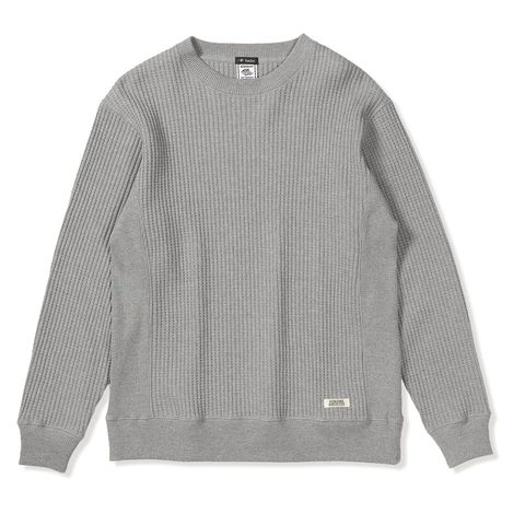 ヘビーワッフルクルー (Men's)/グレー