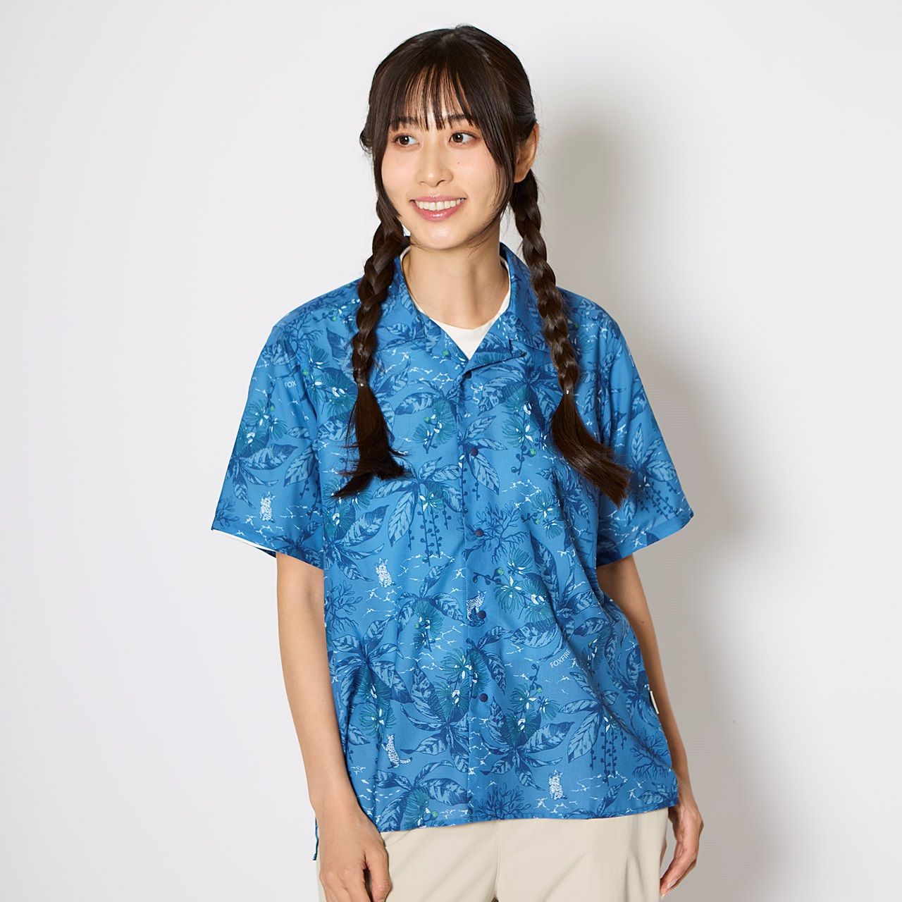 アイランドシャツS/S (Unisex)/グラナイトサンド