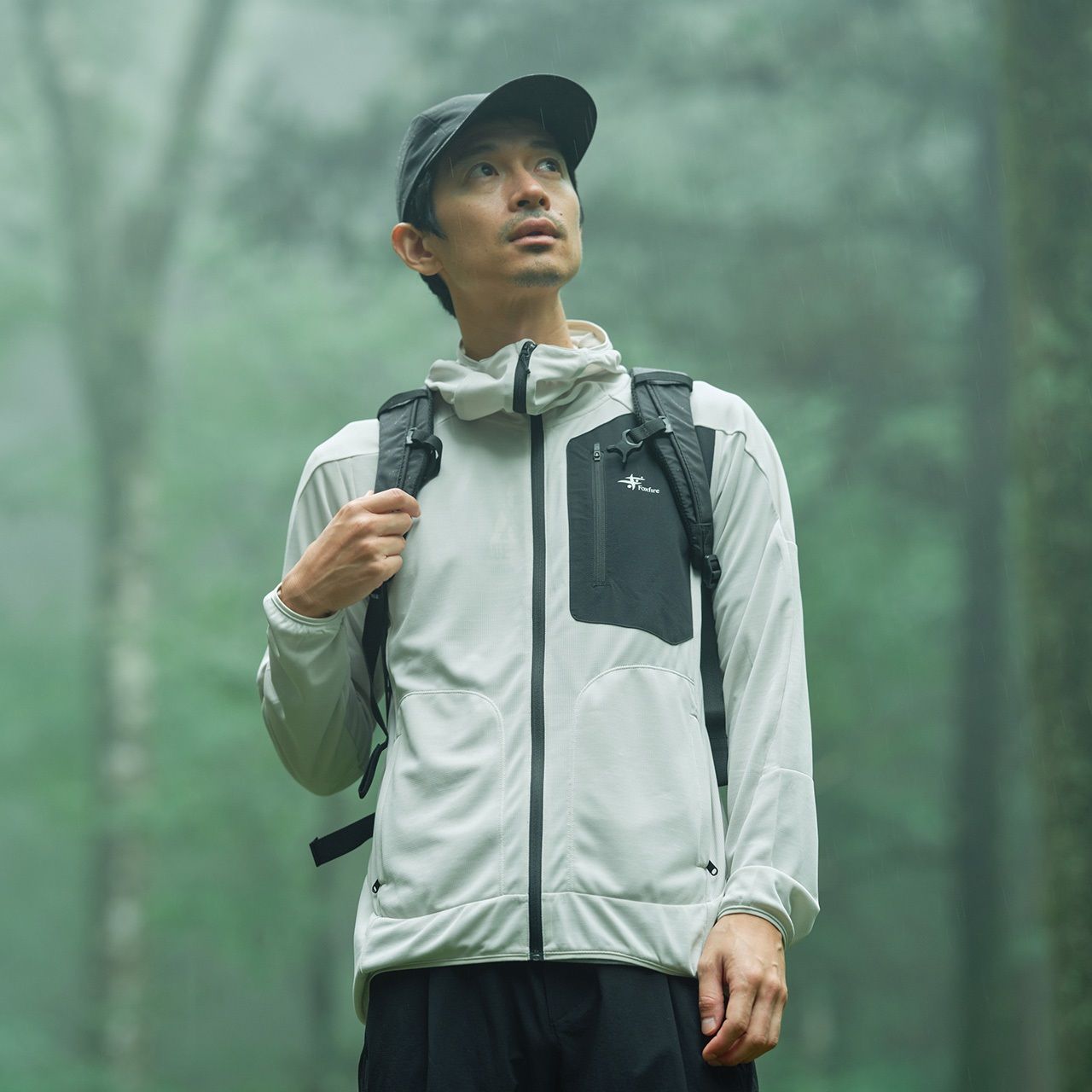 SCアルティメットフーディ(Men's)/ホワイト×グレー