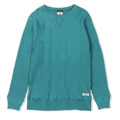 ヘビーワッフルクルー (Men's)/エメラルド