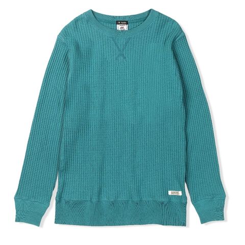 ヘビーワッフルクルー (Men's)/エメラルド