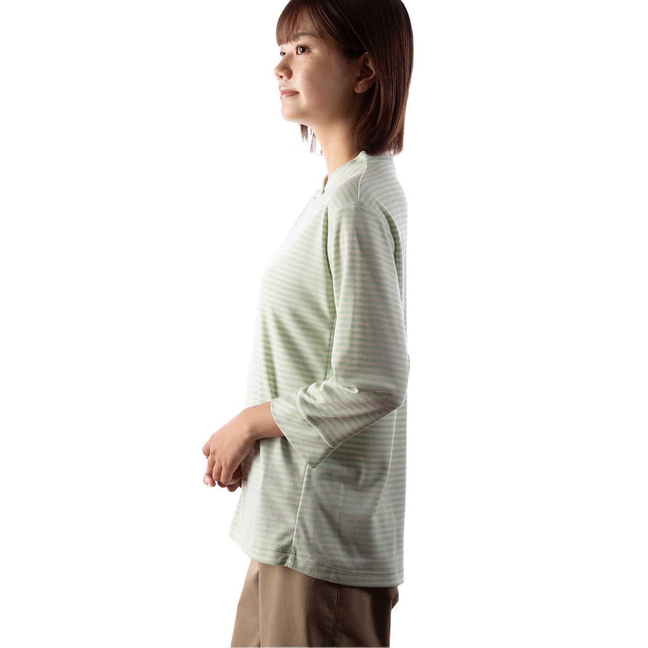 TSスムースボーダー7/S(Women's)/アッシュグリーン