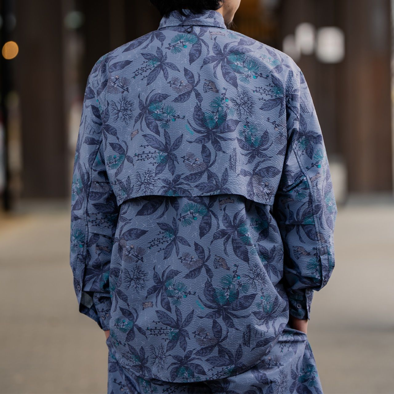 FISHDOMシャツ /ライトグレー