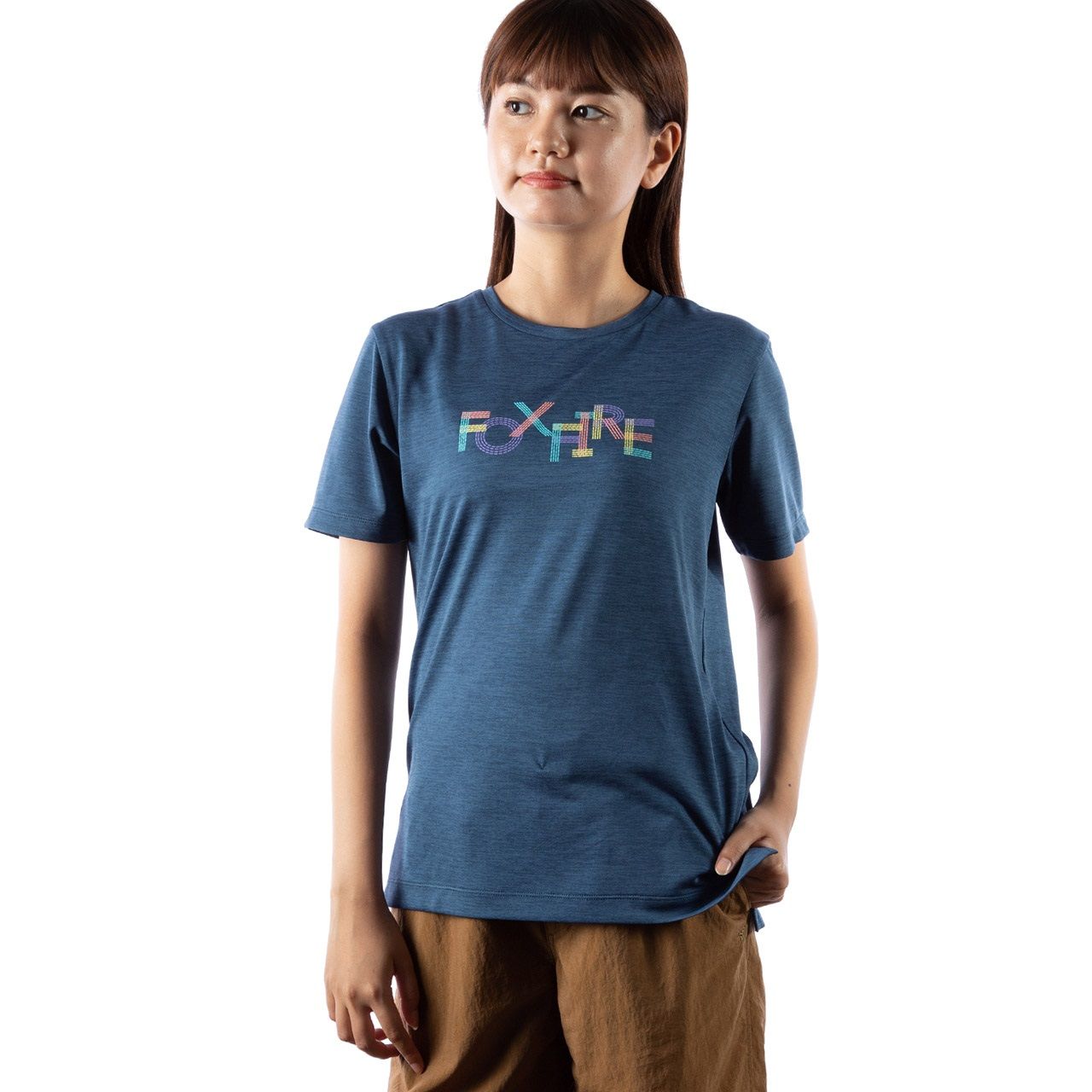 TS EXストレッチロゴティ-S/S(Women's)/グレー