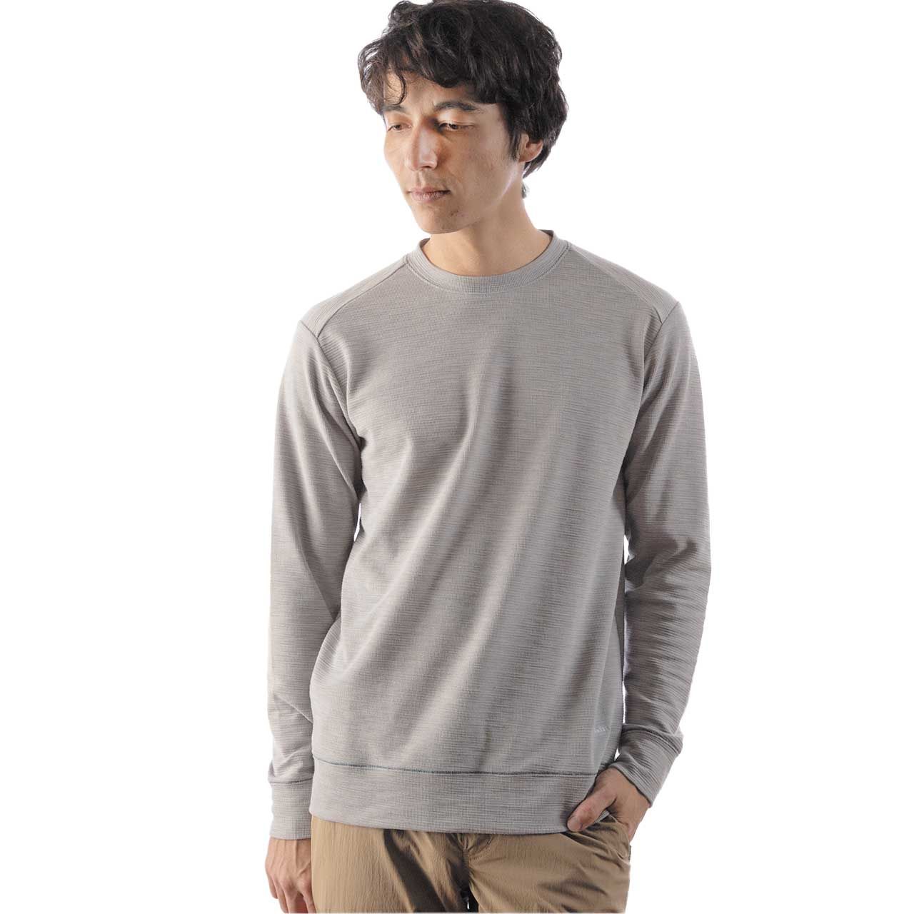 スラブリブクルー(Men's)/グレー