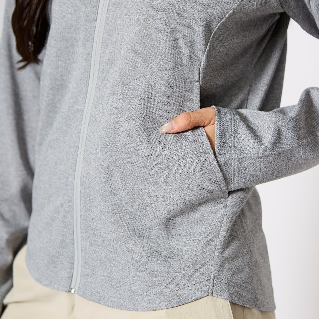 SCウィンドパスフルジップ (Women’s)/ライトグレー