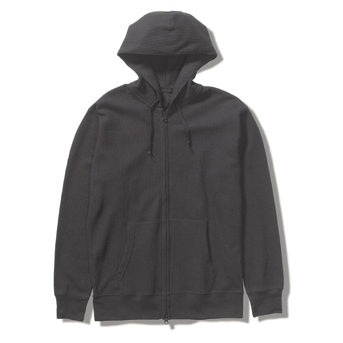 TCワッフルジップパーカ (Men's)/ブラック