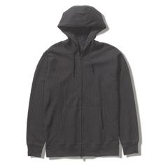 TCワッフルジップパーカ (Men's)/ブラック