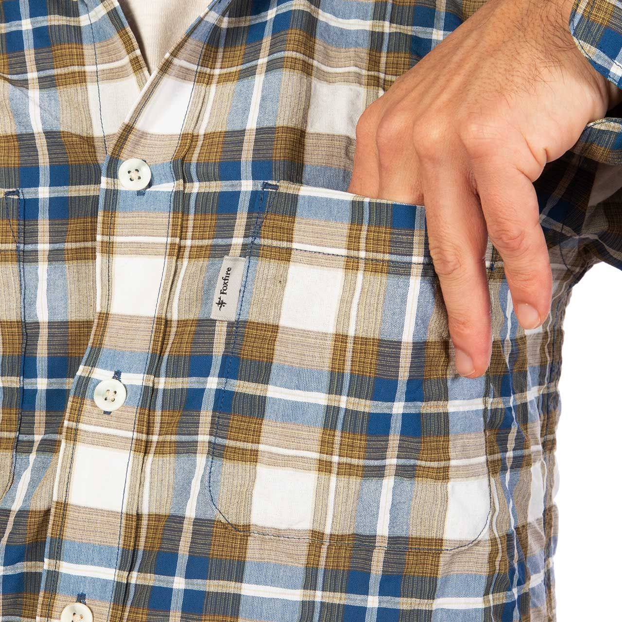 Cシールドサーフェスチェックシャツ(Men's)/カーキ