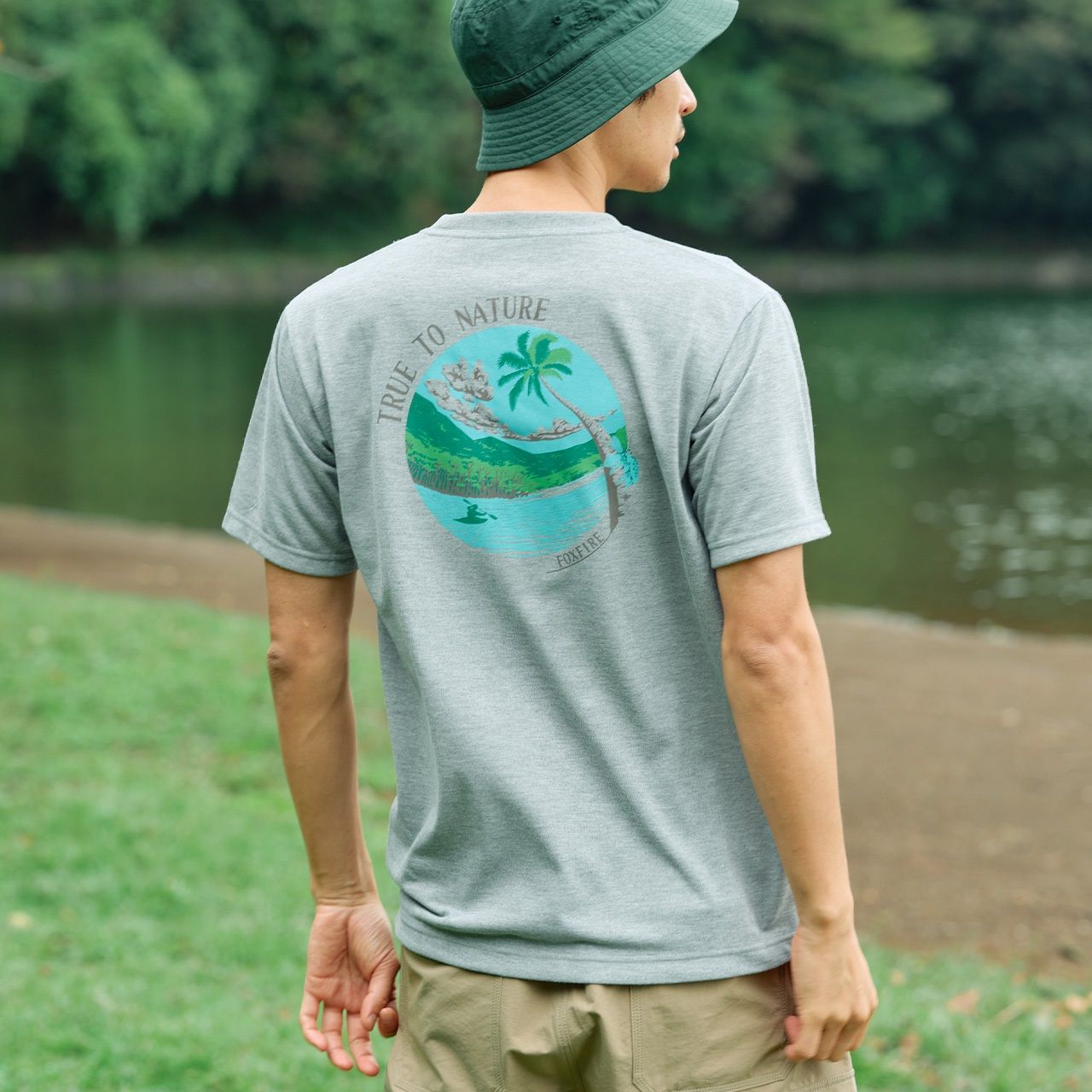 CシールドマングローブティーS/S (Men's)/グレー