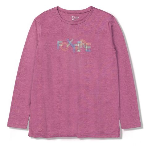 TS EXストレッチロゴクルー/オールドローズ