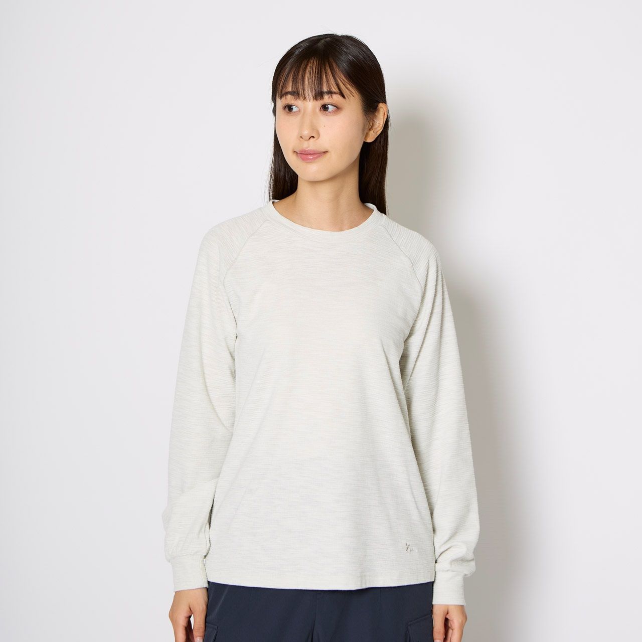 スラブリブラグランクルー (Women’s)/グレー