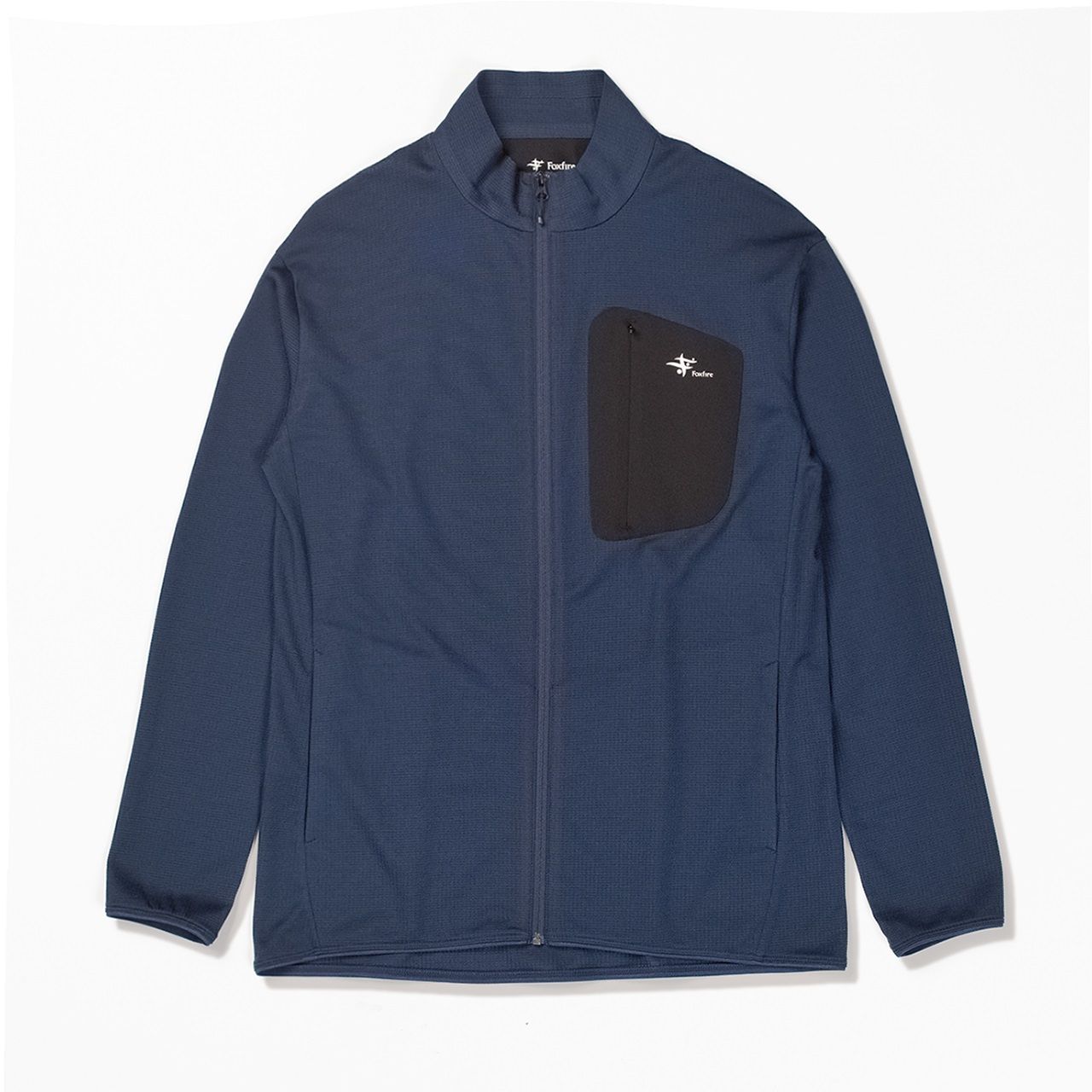 マイクログリッドウールフルジップ (Unisex)/インクブルー