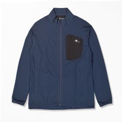 マイクログリッドウールフルジップ (Unisex)/インクブルー
