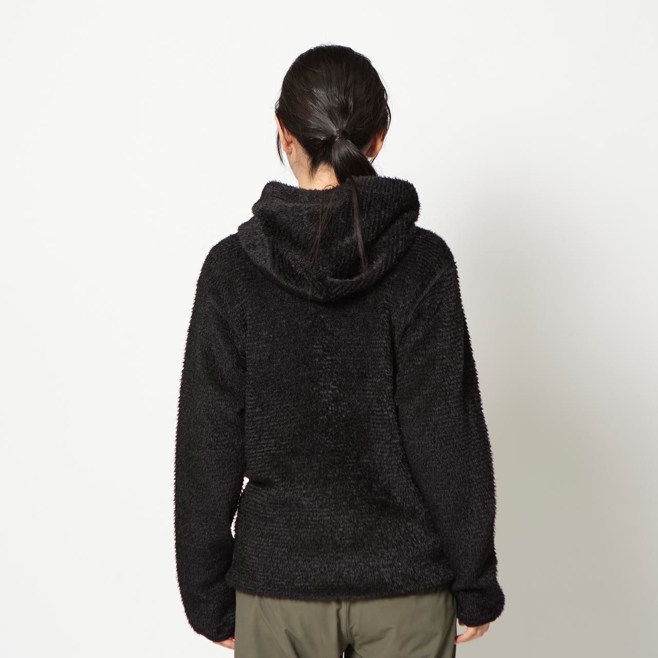 オクタヘリックスニットプルオーバーフーディ (Unisex)/ブラック