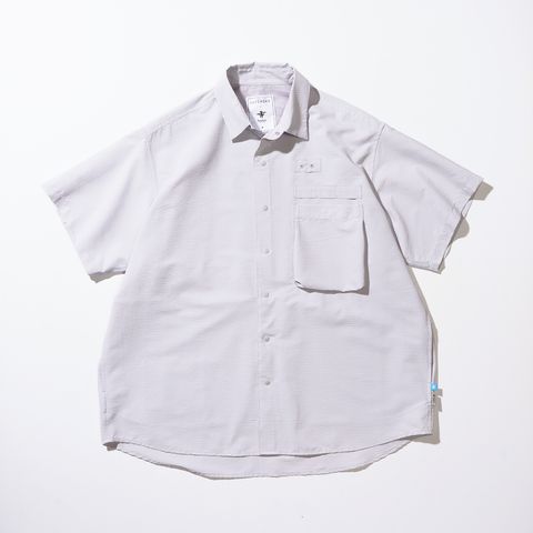 FISHDOMシャツS/S /ライトグレー