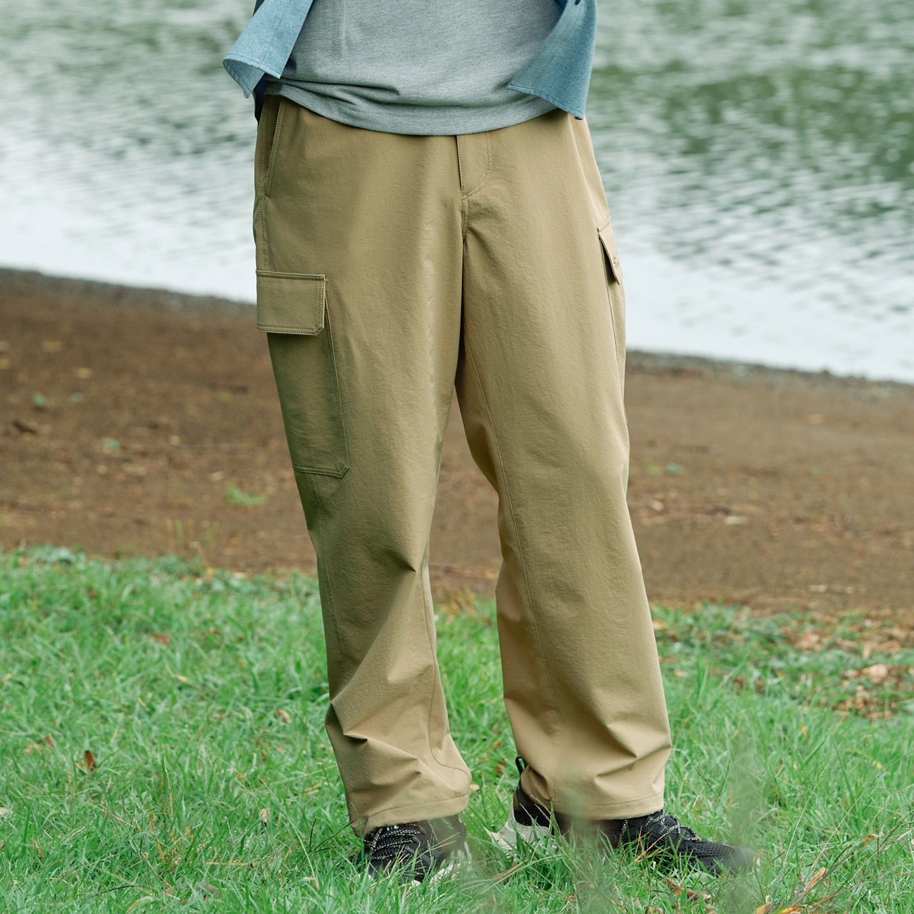 SCイージーカーゴパンツ (Men's)/ダークカーキ