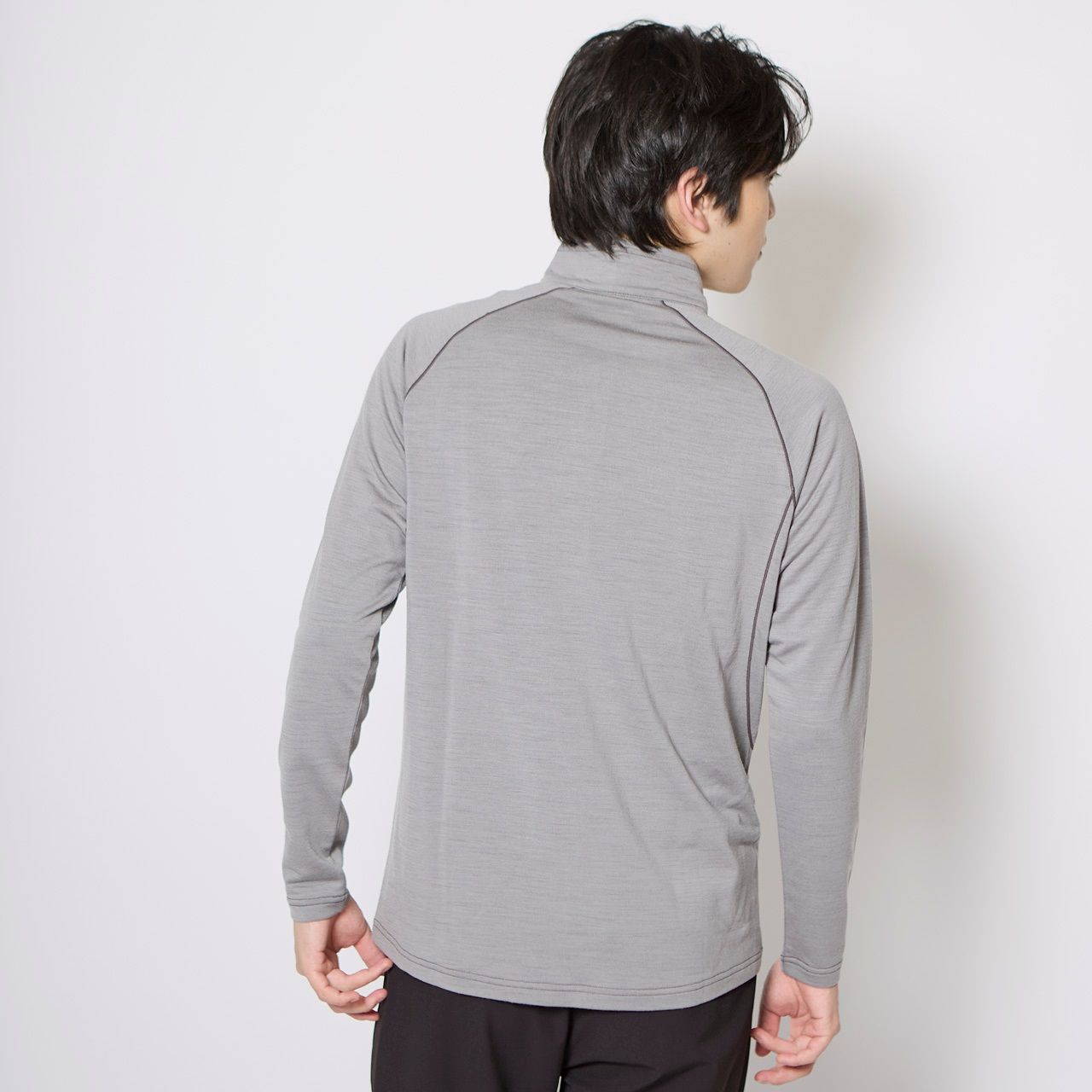 PPウールハーフジップ(Men's)/グレー