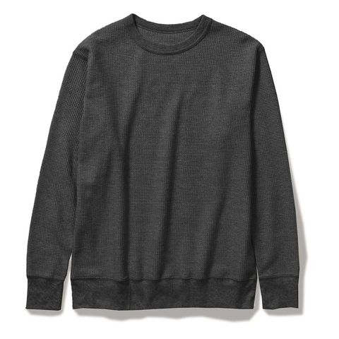 TCワッフルクルー (Men's)/ブラック