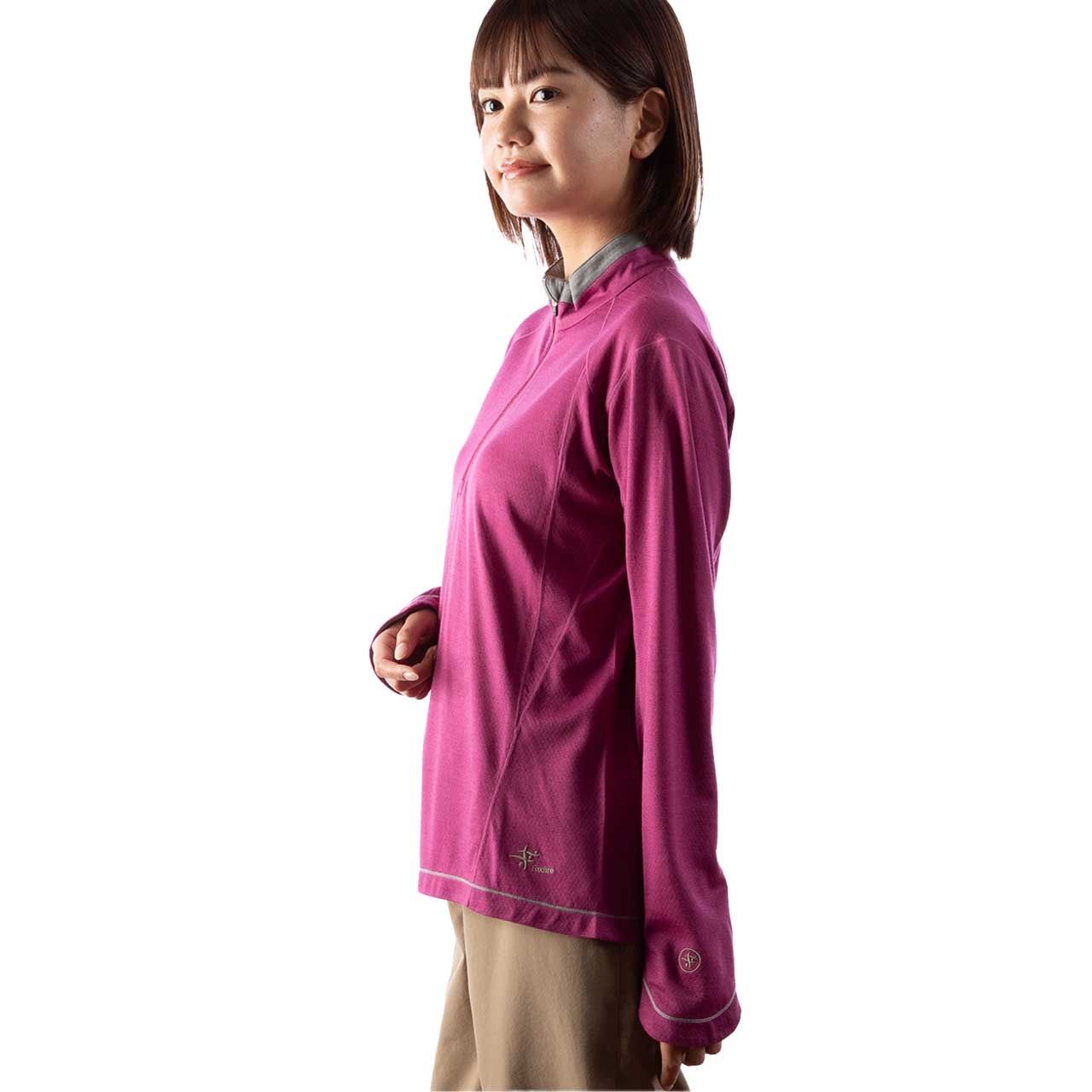 TSウールハーフジップ(Women's)/グレー