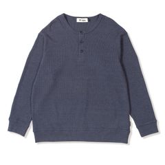 ミニワッフルヘザーヘンリー (Men's)/ネイビー
