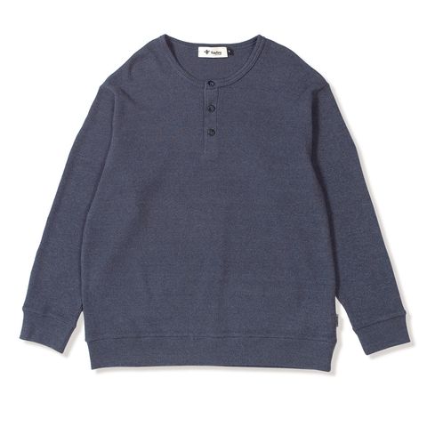 ミニワッフルヘザーヘンリー (Men's)/ネイビー