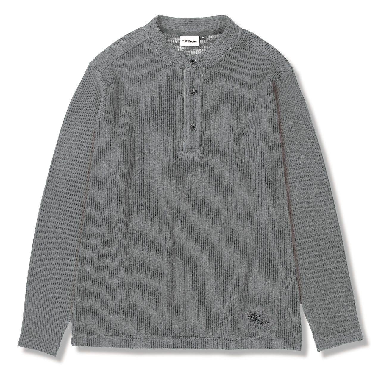 コーデュロイヘンリーネック(Men's)/ダークグレー