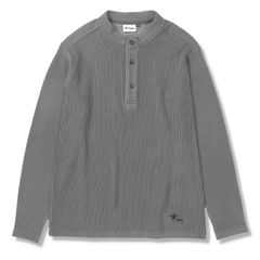 コーデュロイヘンリーネック(Men's)/ダークグレー
