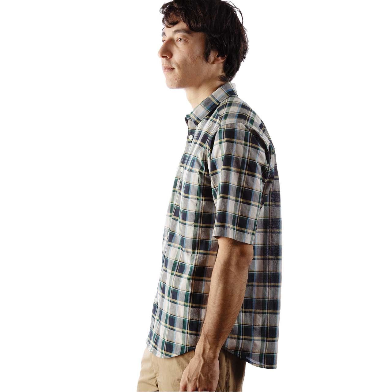 CシールドプレザントシャツS/S(Men's)/コバルトブルー