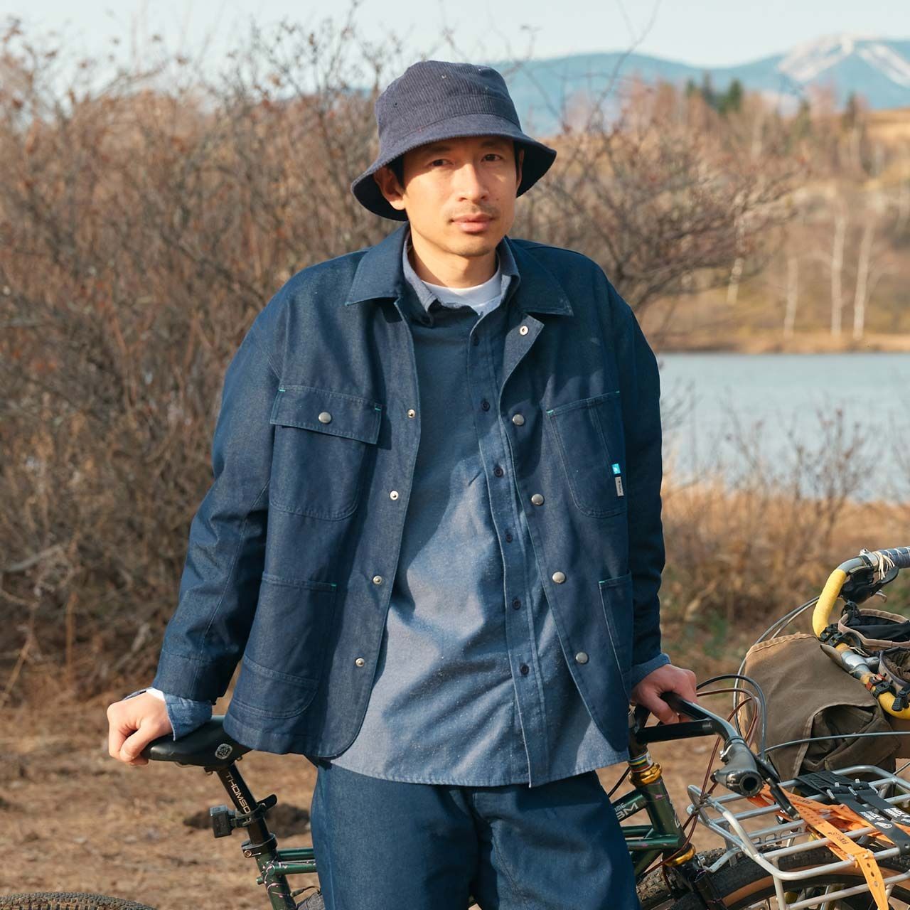 FISHDOMデニムジャケット (Men's)/インディゴ